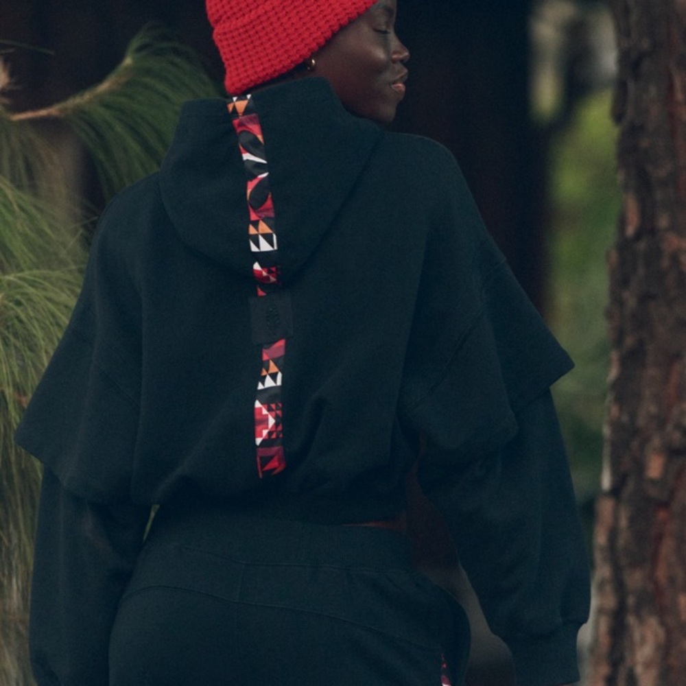 Free People Movement Snow Flow Hoodie in Black Combo